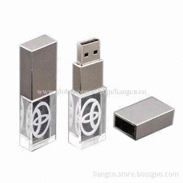 Top sales promotional transparent USB flash drive
